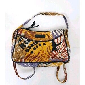 Vera Bradley Crossbody Bag Little Hipster Painted Feathers Retired